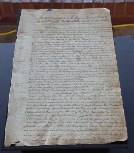 This is the front side of the charter.
