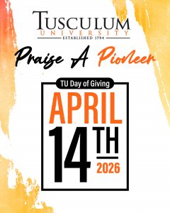 Tusculum encourages people to participate in Day of Giving.