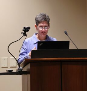 Dr. Suzanne Byrd addresses the audience.