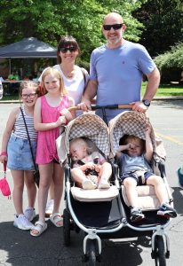 This family enjoys the Old Oak Festival in 2025.