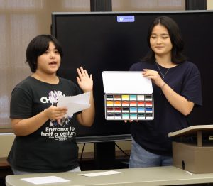 Kanto students participate in a version of “Shark Tank” during one of their classes on campus.