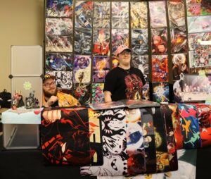 Vendors were on hand to sell products.