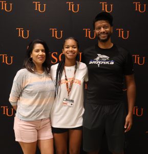 Kaitlyn Allen, middle, who comes from Charlotte, North Carolina, will be on the additions to the Tusculum family in the fall.