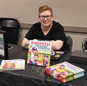 Serina Marshall appears on Authors’ Row at the 2025 Old Oak Festival at Tusculum University.