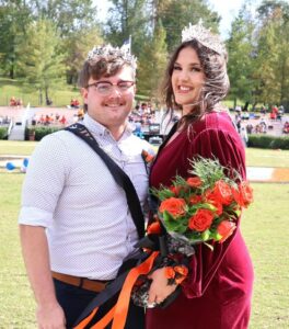 Jessica Silvers, right, was named Homecoming queen in 2023.