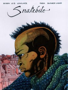 This is the cover for the chapbook “Snakebite.”