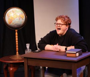 Pavel, played by Dodger Kirkland, becomes animated during rehearsal for “Drama.”