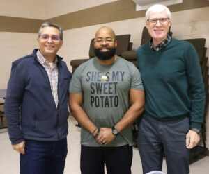 Left to right are Dr. Scott Hummel, Micah Taylor and Dr. David Smith. Taylor is the brainchild behind the event.