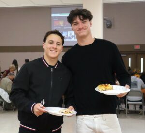 Tusculum students are ready for their meal.