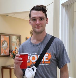 Lukas Hoyle enjoys a float during Pioneer WOW.