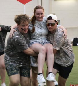 Participants have fun during the mega rally at the camp.