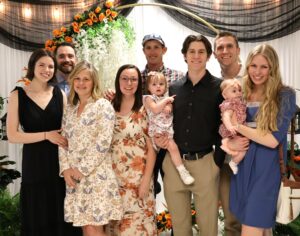 The Bowlin family poses for a photo at the Christians in Business Dinner.