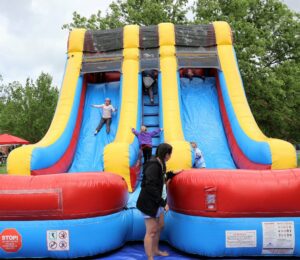 Inflatables will be one of the ways children have a blast at the Old Oak Festival.