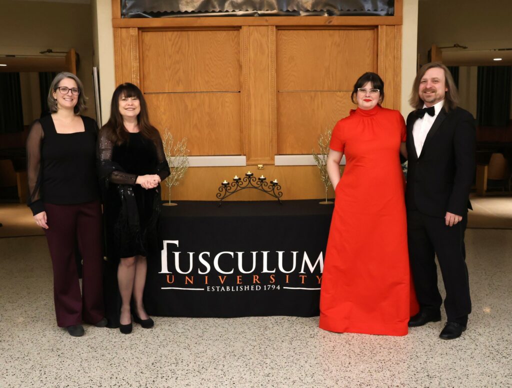Left to right, Rachael Barnett, Karen Cox, Meagan Stark and Nathan Baker