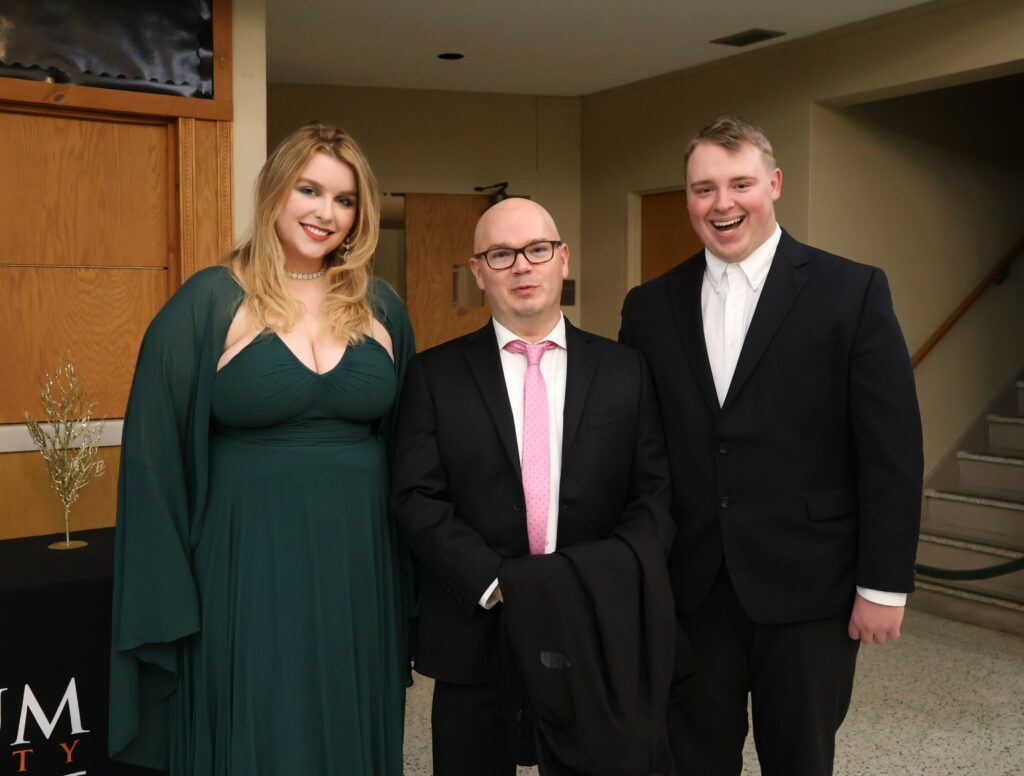 Left to right, Gracie Weems, Wayne Thomas and Tate Haugen