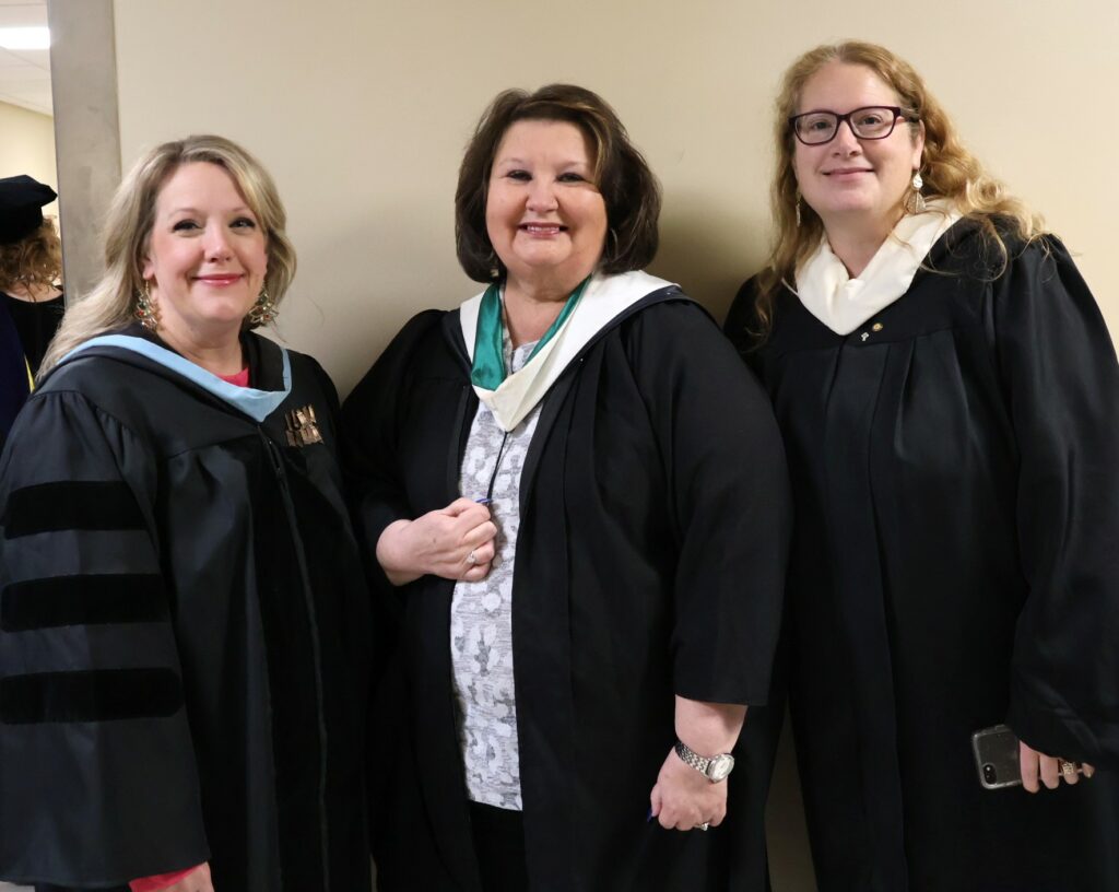 Left to right, Dr. Angela Keaton,, Vicky Johnson Bós and Holly Ratcliff
