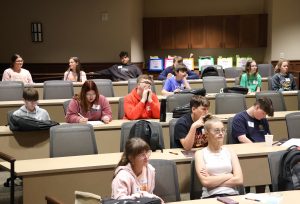 Students participate in the “Freshman Year and Beyond: Tips for a Smooth Transition” session.
