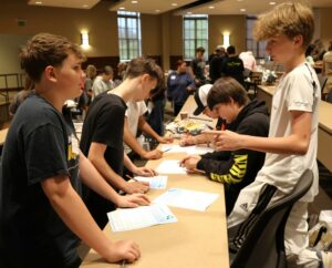 Students participate in one of the activities.