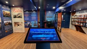 This is a view from inside the mobile museum. Photo from freedom250.org