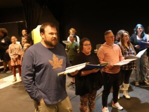 Actors rehearse for the upcoming performances of “Joseph and the Amazing Technicolor Dreamcoat.”