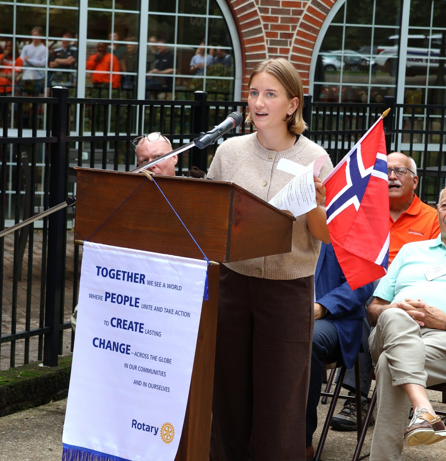 Message Examples Even Pole Messages of peace reverberate around Tusculum University as Rotary ...