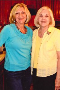 Janie McCamey Larkin, right, and Mary Cansler Jones are pictured together about 2010.