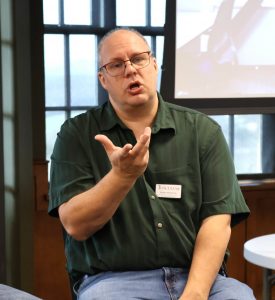 Walter Wimberly speaks at the summit.