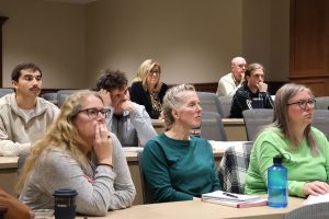 Faculty, staff and students participate in the training.