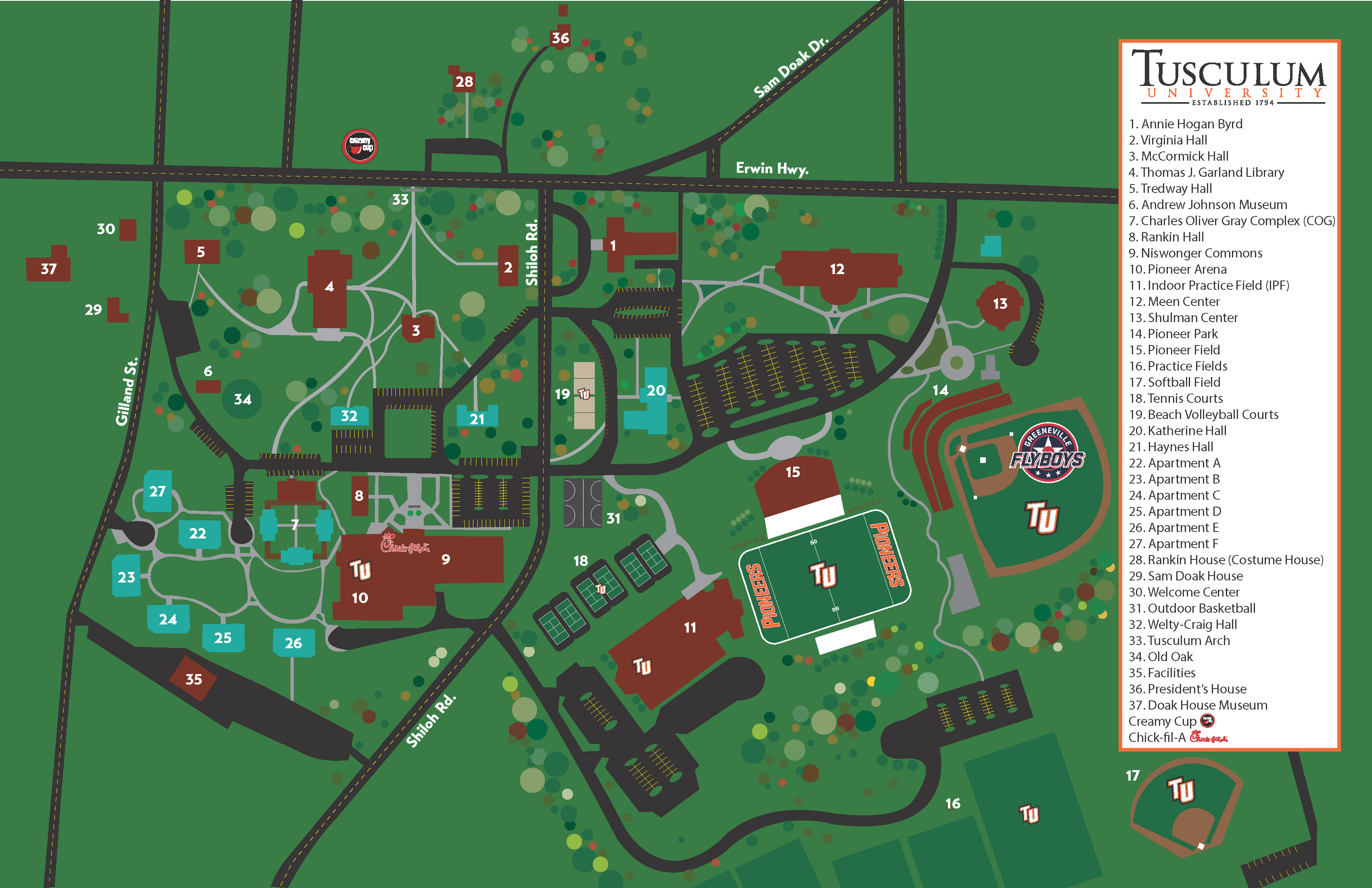 CAMPUS INFORMATION | Tusculum University